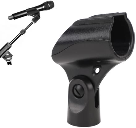 Dailygoods- Hoekmicrofoonklem Verstelbaar - Duurzaam ABS-Materiaal - Universele Compatibiliteit - Stevige Grip - Geschikt voor Microfoon Diameter 25-30 Mm - Professionele Audio-ervaring - Microfoonclip