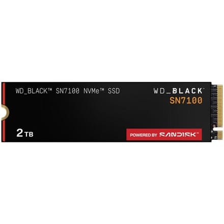 Western Digital Black SN7100 - Interne SSD - PCI Express 4.0 x4 - NVMe M.2 2280 3d v-nand (TLC) - 2 TB