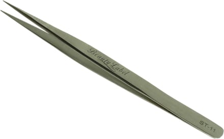 Beauty Label Pincet/ Lash TweezerSt-11 Zilver