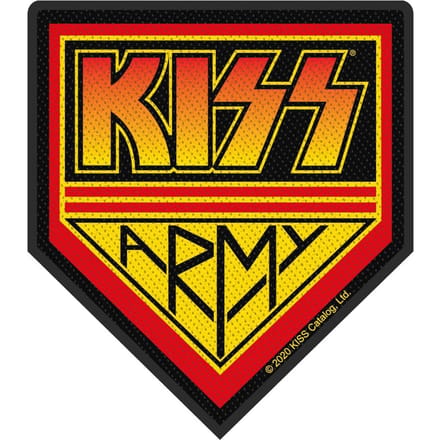 Kiss Patch - Army - voor Geen - zwart-rood-geel
