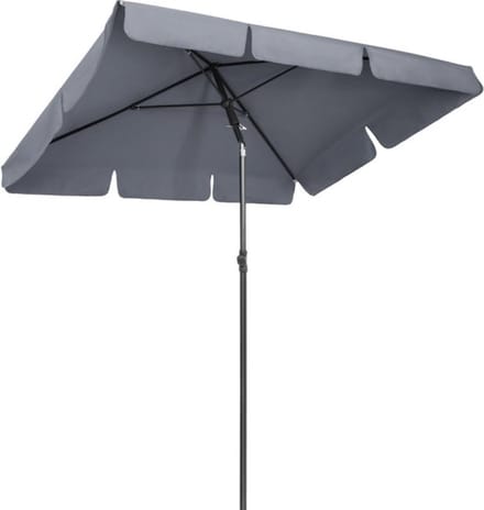 Parasol - Grijs - Kantelbaar - Vierkant - 200cm - Voor terras of strand