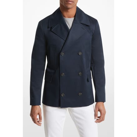 Michael Kors Cotton Peacoat In Midnight Blue Taglia: M | Giacche leggere Outlet | Uomo | Blu