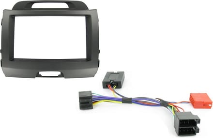 2-DIN KIT Kia Sportage zonder versterker Donker Grijs