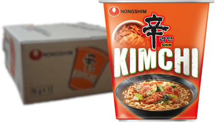 Nongshim Noodles kimchi bakje 75gram - Doos 6 stuks