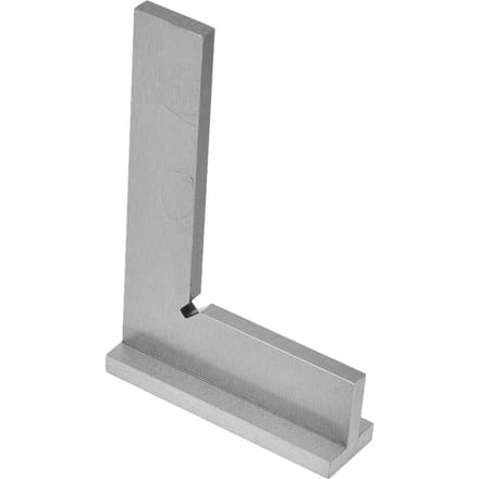 Règle d'angle Équerre d'ingénieur Haute précision Acier inoxydable 90 degrés avec siège(150x100mm) gray