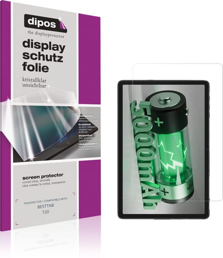 dipos – 2x Beschermfolie geschikt voor BESTTAB T20 | Krasbestendige & heldere Screenprotector Ultra-Thin