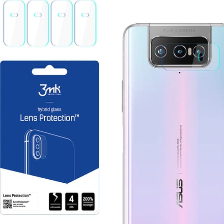 3MK Lens Protect - Lensbescherming - Asus Zenfone 7 Pro - 4 stuks - Hybride Glas