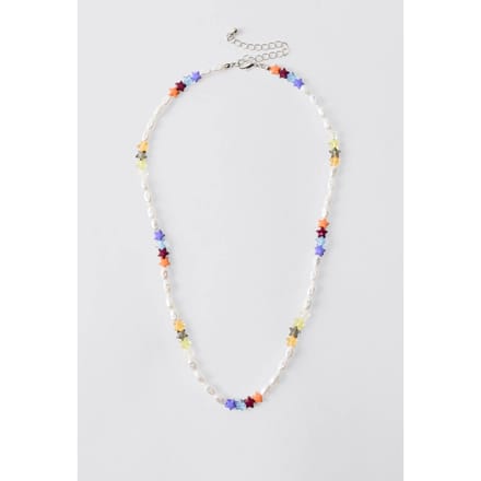 Star & Pearl Beaded Necklace