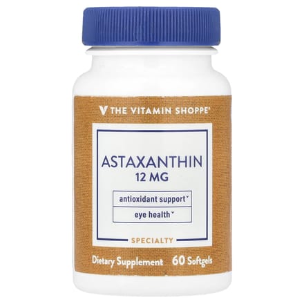 The Vitamin Shoppe, Astaxanthine, 12 mg, 60 gélules molles