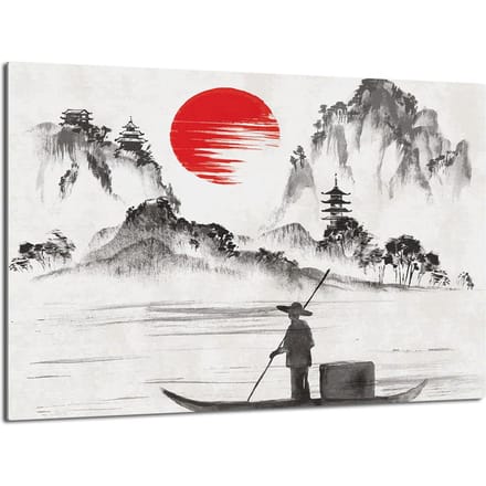 TMK ArtDeko - Snijplank - Glas - 40x30 cm - Japanse stijl