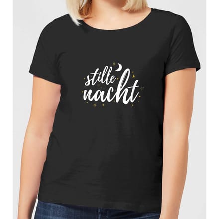 Stille Nacht Dames T-Shirt - Zwart - 3XL