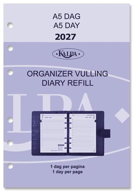 Kalpa 6201-27 210 x 144 mm 2027 A5 Planner Vulling NL EN