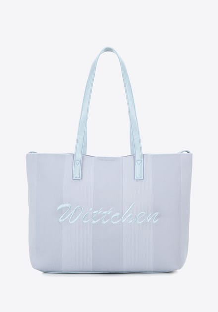 Wittchen - Dames Shopper Tas - Eco-leer - Blauw - Polyester