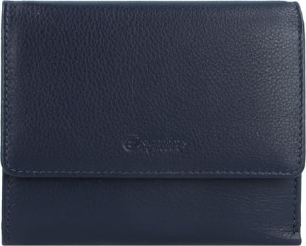 Esquire Viktoria Portemonnee RFID Leer 12 cm - Dames - Horizontaal - navy