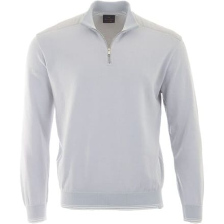 Paul & Shark Trui Piuma Featherlight Cotton Half Zip Skyride / male