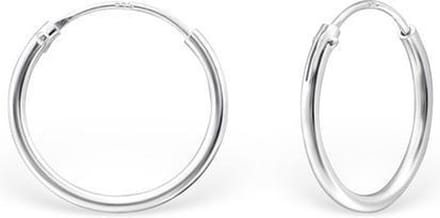 Amanto Oorbellen Els - 925 Zilver E-Coating - ∅14mm