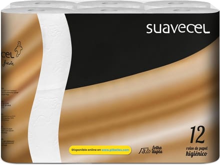3-laags Toiletpapier, 12 Rollen, Zacht en Duurzaam