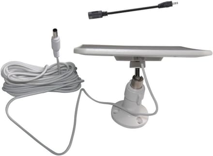 Zonnepaneel - Energie Oplader - Camera Voeden - Hoge Efficiëntie - 6 Watt - Wit