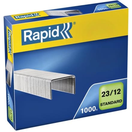 Nieten Rapid 23/12 gegalvaniseerd standaard 1000 stuks