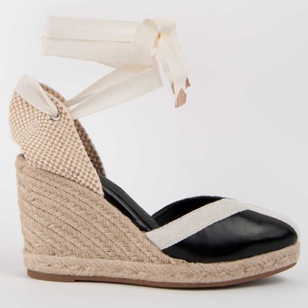Alpargata De Cuña Para Mujer. Montevita Balenci2 102984 37 zwart