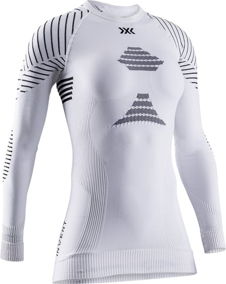 X-Bionic Invent 4.0 Dames Thermoshirt Lange Mouwen Wit/Zwart - Maat XS