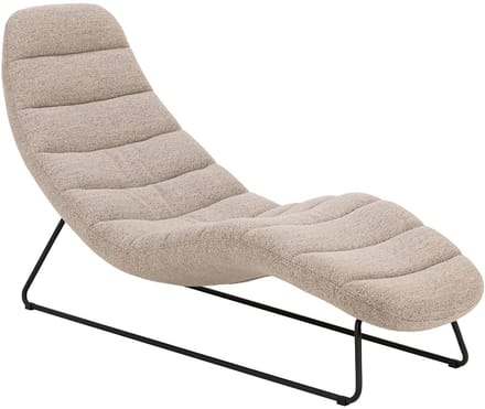 Ligstoel Charlie Beige - Giga Living
