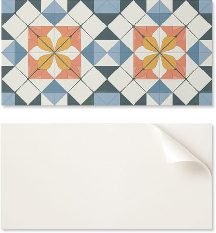 Decoratief paneel met afbeelding, 100x50 cm, geometrisch bloemenpatroon