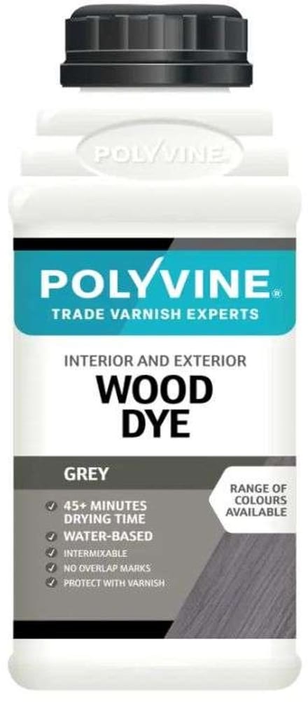 Polyvine Wood Dye-Houtbeits Grijs 500 ml