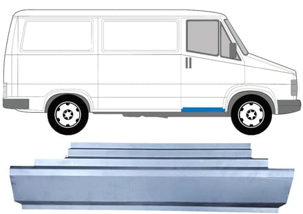 Reparatiepaneel dorpel achter wiel voor Citroen C25 1981-1994 / Rechts