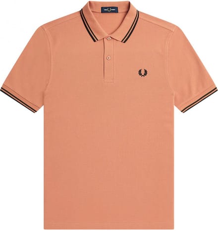 Fred Perry M3600 polo twin tipped shirt - pique - Light Rust - Maat: S