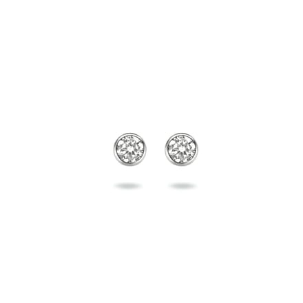 Glams oorknoppen zirkonia - 3 - Zilver