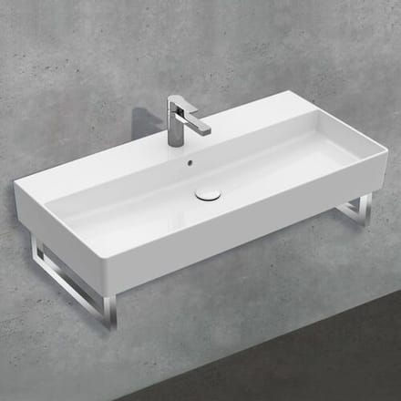 Villeroy & Boch Memento 2.0 washbasin 100 cm with 1 tap hole, with overflow 4A22A501
