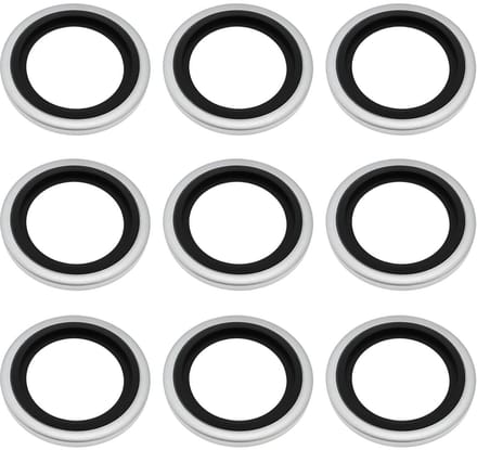 Dailygoods - 50 Stuks 1/2" Bonded Sluitringen voor Hydraulische Systemen