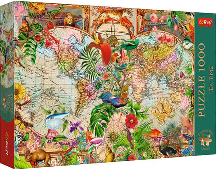 Trefl puzzel Antique World Map - 1000 stukjes educatief karton.