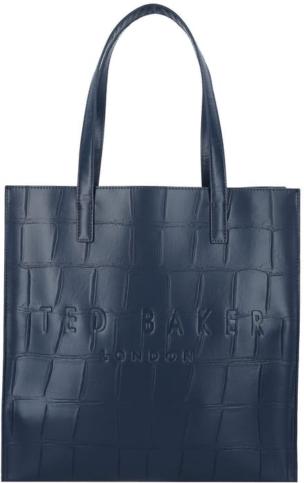 Ted Baker schoudertas Croccon Croc Effect Icon Bag Navy donkerblauw