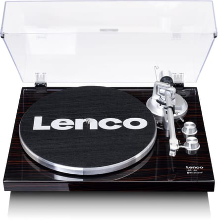 Lenco LBT-188WA - Record Player with Bluetooth® transmission wood - Walnut - Platenspeler Zwart