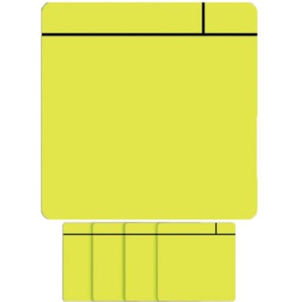 Magneet scrum 75x75mm geel 5 stuks - Terry Lewis