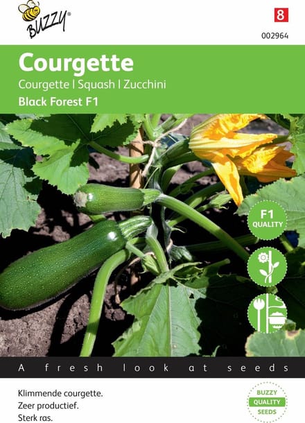 Buzzy® Courgette Klimmend Black Forest F1