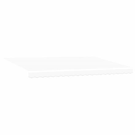 vidaXL - Vervangingsdoek - zonnescherm - voor - 5 - x - 3,5 - m - Wit - Polyester