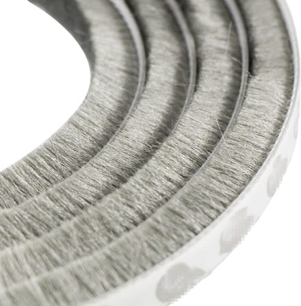 Deurborstel - Tochtborstel - Tochtstrips Deur - Tochtstopper - Borstelstrip - Grijs