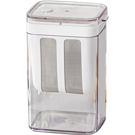 Passoire à yaourt avec sac à mailles extra fines, couvercle transparent, filtre à fromage multifonctionnel white