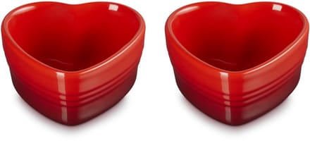 Le Creuset Ramekin Hart 11cm/0,3 Liter set van 2 stuks Kersenrood