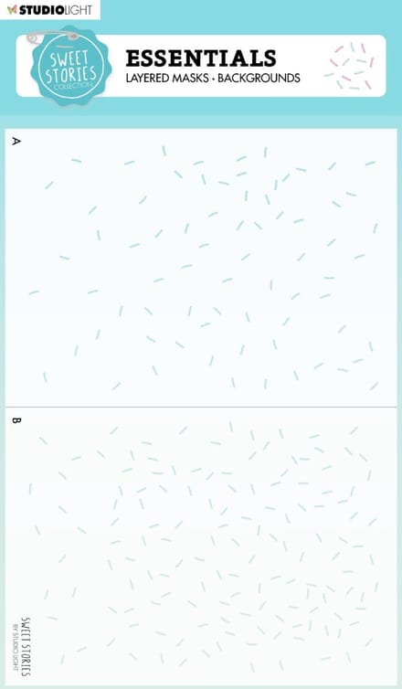 Mask stencil Sweet stories - Background sprinkles nr. 141