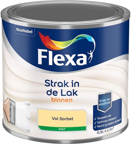 Flexa - Strak In De Lak Binnenlak Mat - Vol Sorbet - Mengverf - 500 Ml