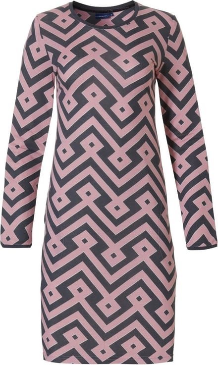 Pastunette Dames Nachthemd Graphic Mauve maat 40