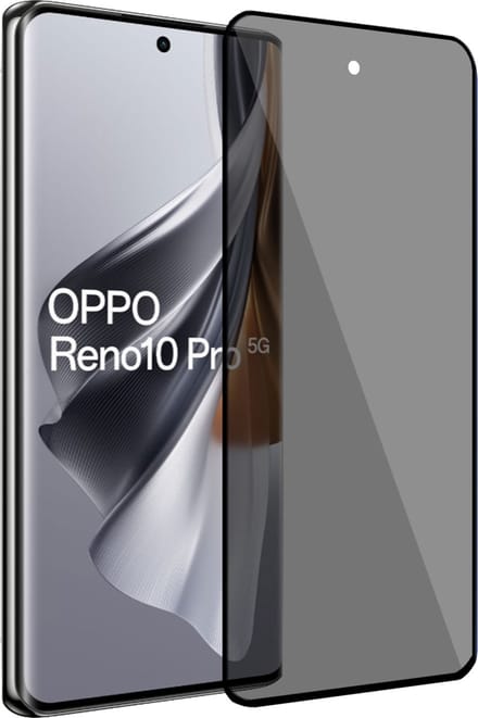 Geschikt voor OPPO Reno 10 / 10 Pro - Privacy Screenprotector - Beschermglas - Privé GuardCover