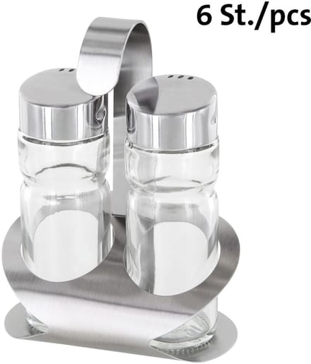 Westmark 6 Cruets Zout & Peper »Vienna«, 2 stuks, 650222E2