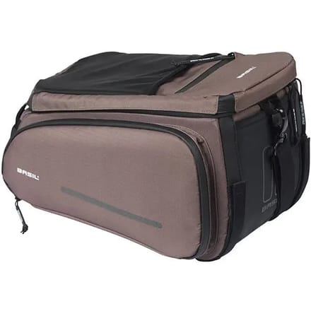Basil Move - Bagagedragertas - 10-26 Liter - Gerecycled materiaal - Bruin