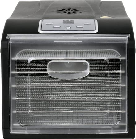 Lund Voedseldroger - Droogoven - RVS - 500W - 6-Laags - 8 Hitte-niveaus - 35° - 70°C