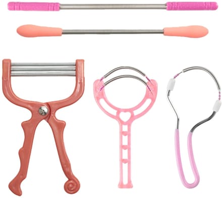 Dailygoods - Set van 5 Roestvrijstalen Epilators voor Gezichtshaar